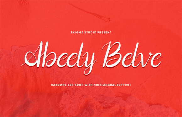 Abeely Belve: A Handwritten Font for Editorial Design