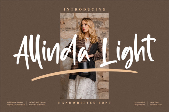 Allinda Light: A Script Font for Elegant Branding