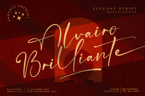 Alvairo Brilliante: A Handwritten Font for Makers