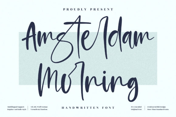 Amsterdam Morning Font for Handmade Brands