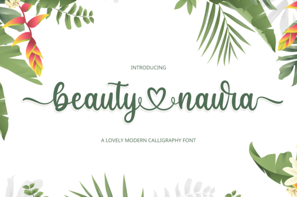 Beauty Naura Font: Elegant Script for Branding