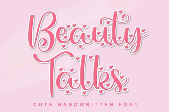Beauty Talks: A Handwritten Typeface for Editorial Design