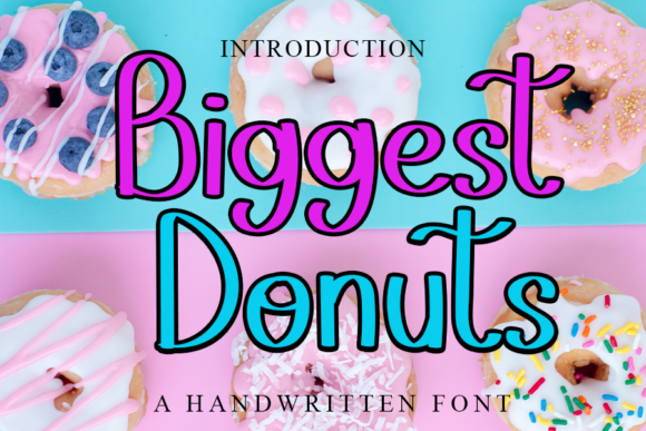 Biggest Donuts: A Playful Handwritten Font for Web Design