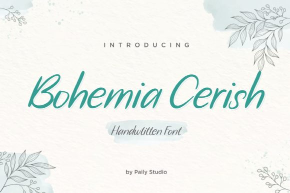 Bohemia Cerish: A Handwritten Font for Elegant Brands