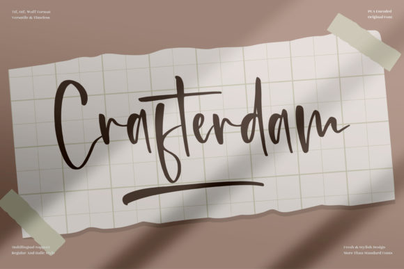 Crafterdam: A Handwritten Font for Makers