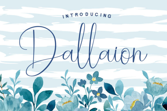 Dallaion: An Elegant Script Font for Editorial Design