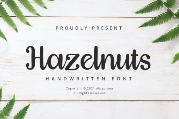 Hazelnuts: A Handwritten Font for Editorial Design