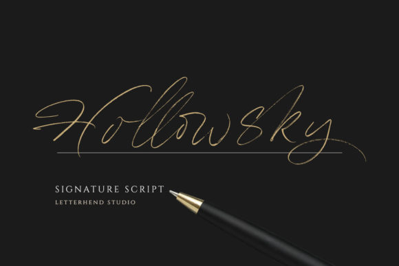 Hollowsky Font Review: Elegant Script for Luxury Brands