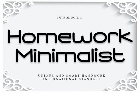 Homework Minimalist: A Script Font for Editorial Design
