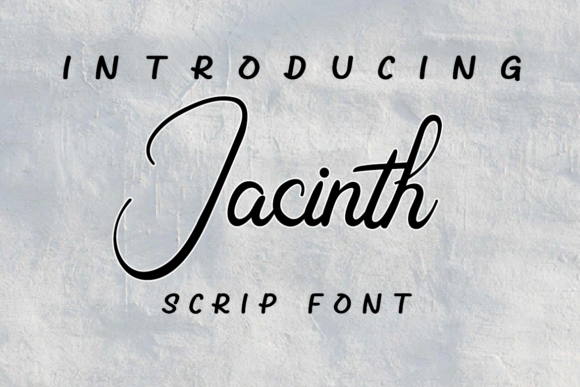 Jacinth Font: Elegant Script for Handmade Brands