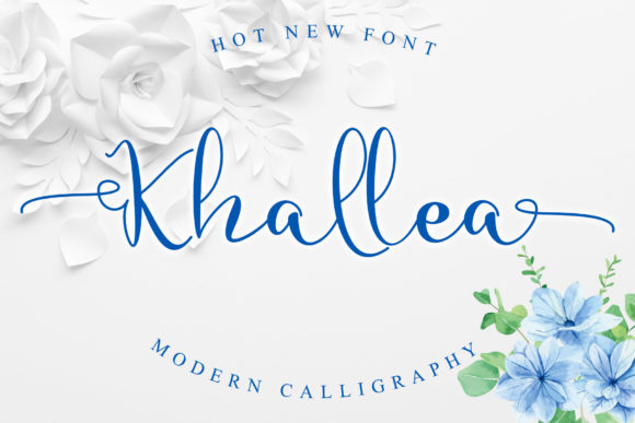 Khallea: A Graceful Handwritten Font for Editorial Design