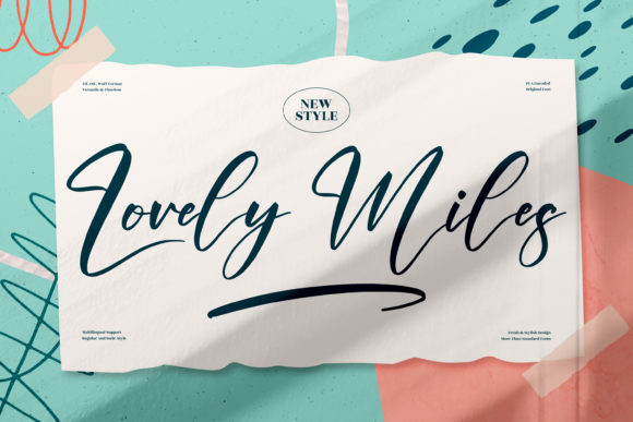 Lovely Miles Font for Handmade Makers