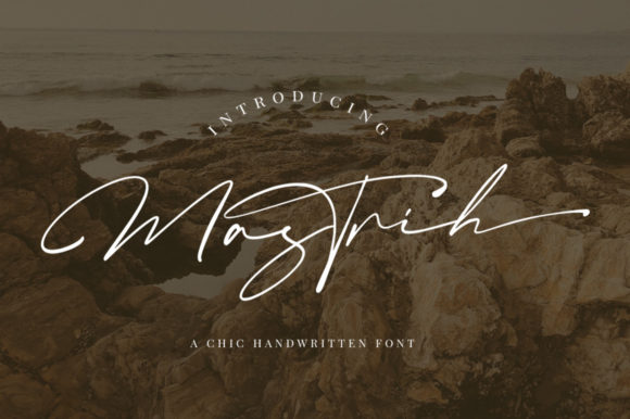 Mastrih: A Script Font for Modern Branding