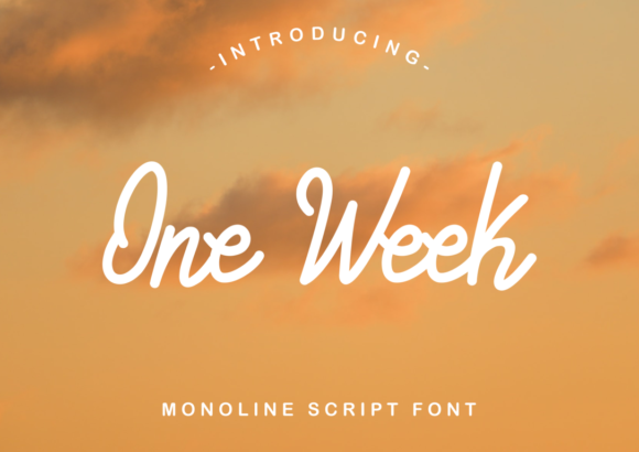One Week: A Script Font for Modern Web Design