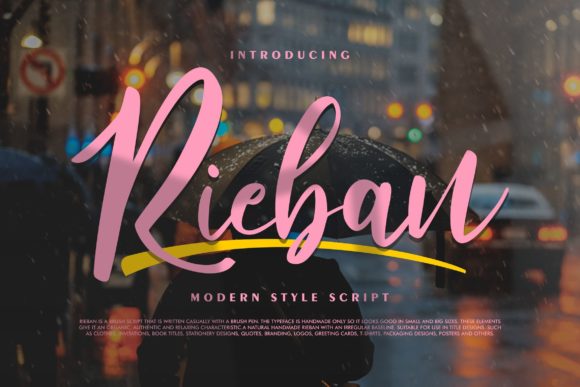 Rieban: The Handwritten Font That Elevates Brands