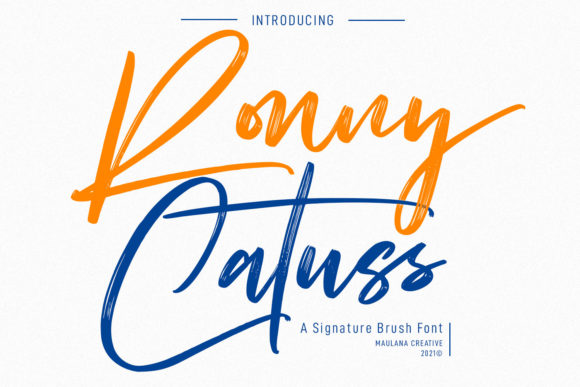 Ronny Catuss: A Versatile Handwritten Font for Campaigns