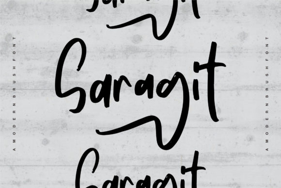 Saragit: A Refined Handwritten Font for Editorial Design