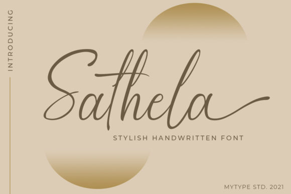 Sathela: A Script Font for Elegant Web Design