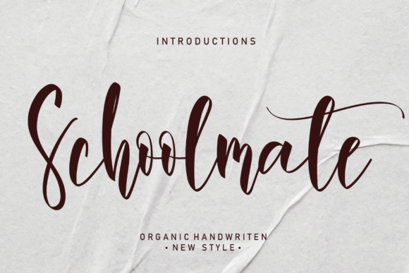 Schoolmate Font: Elevate Your Handmade Brand