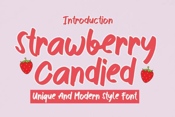 Strawberry Candied: A Handwritten Font for Bold Branding