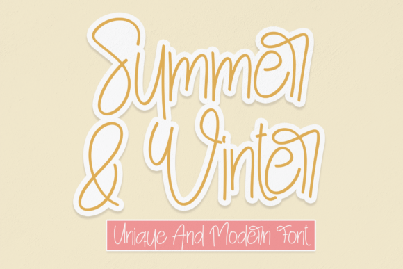 Summer and Winter: A Handwritten Font for Editorial Calm
