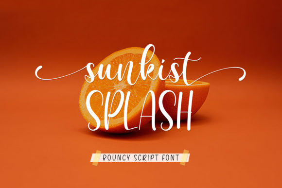 Sunkist Splash: A Script Font for Modern Brands