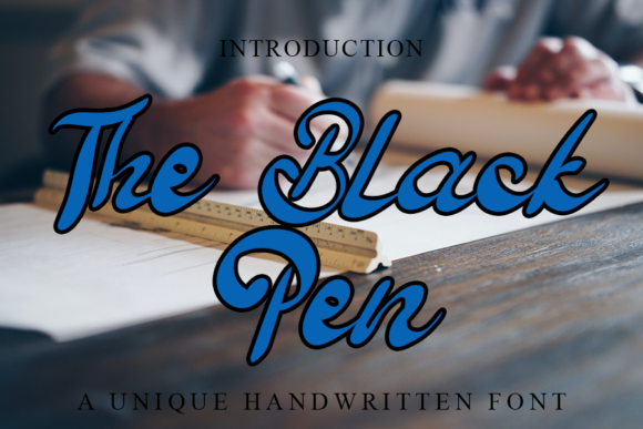 The Black Pen: A Handwritten Font for Bold Campaigns