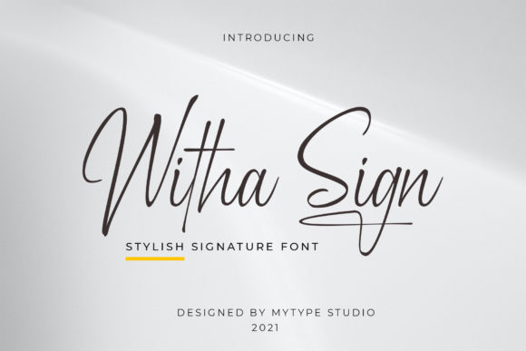 Witha Sign: A Dainty Script Font for Editorial Design